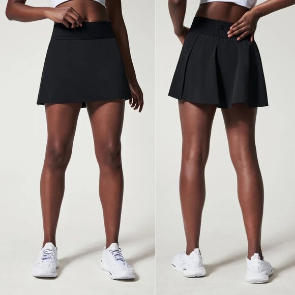 SPANX Black Get Moving Mini Skort Size Large 2605 - Picture 1 of 10